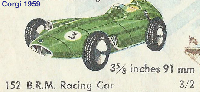 <a href='../files/catalogue/Corgi/152/1959152.jpg' target='dimg'>Corgi 1959 152  BRM Racing Car</a>
