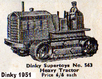 <a href='../files/catalogue/Dinky/563/1951563.jpg' target='dimg'>Dinky 1951 563  Blaw Knox Heavy Tractor</a>