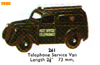 <a href='../files/catalogue/Dinky/261/1958261.jpg' target='dimg'>Dinky 1958 261  Telephone Service Van</a>
